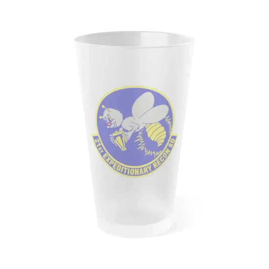 21st Expeditionary Reconnaissance Squadron (U.S. Air Force) Frosted Pint Glass 16oz 16oz Frosted - Go Mug Yourself