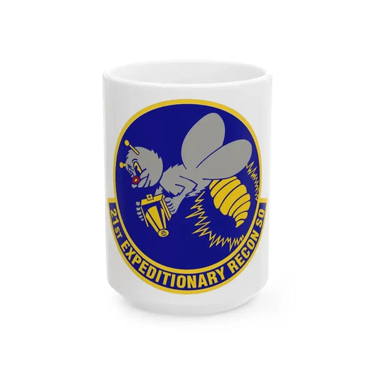 21st Expeditionary Reconnaissance Squadron (U.S. Air Force) White Coffee Mug 15oz - Go Mug Yourself