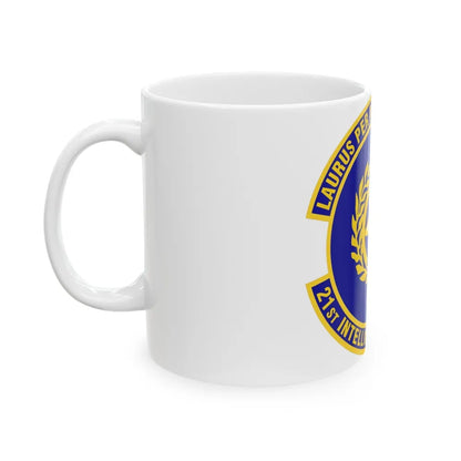 21st Intelligence Squadron (U.S. Air Force) White Coffee Mug-Go Mug Yourself