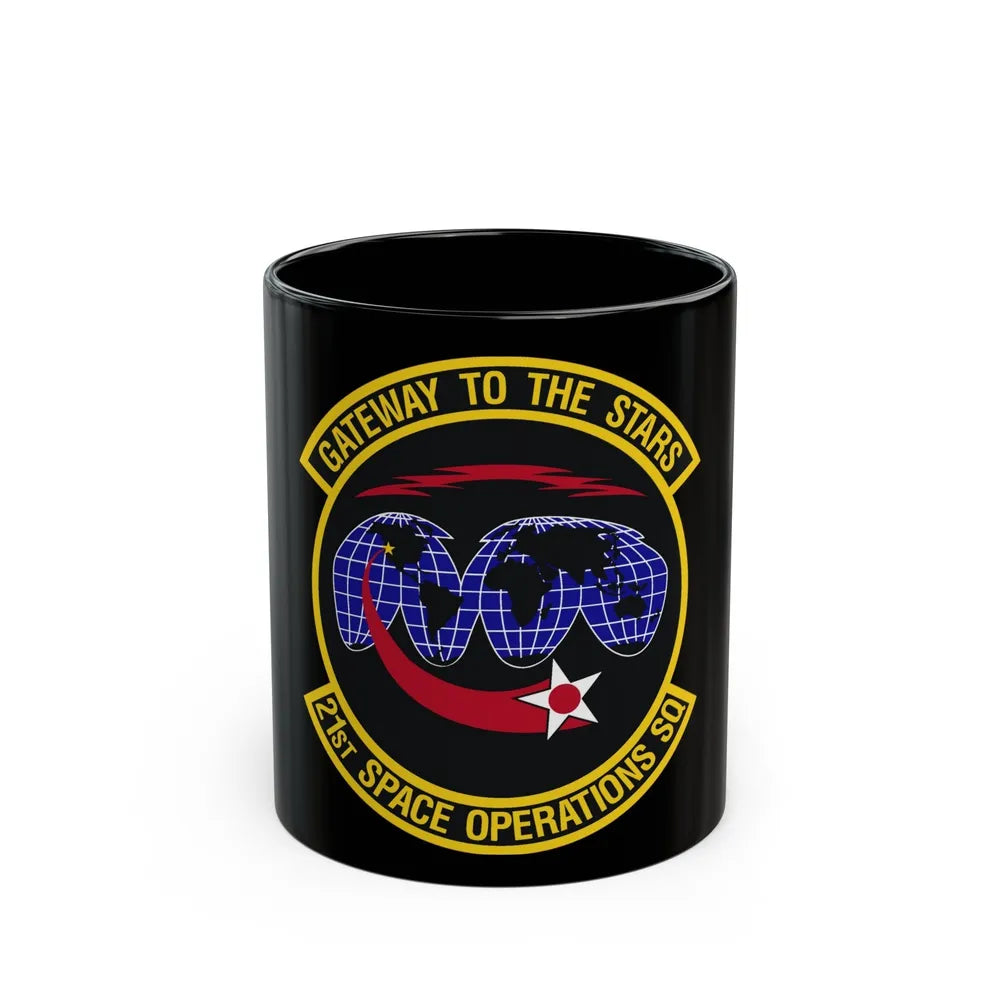 21st Space Operations Squadron (U.S. Air Force) Black Coffee Mug-11oz-Go Mug Yourself