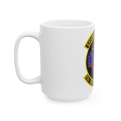 21st Space Operations Squadron (U.S. Air Force) White Coffee Mug-Go Mug Yourself