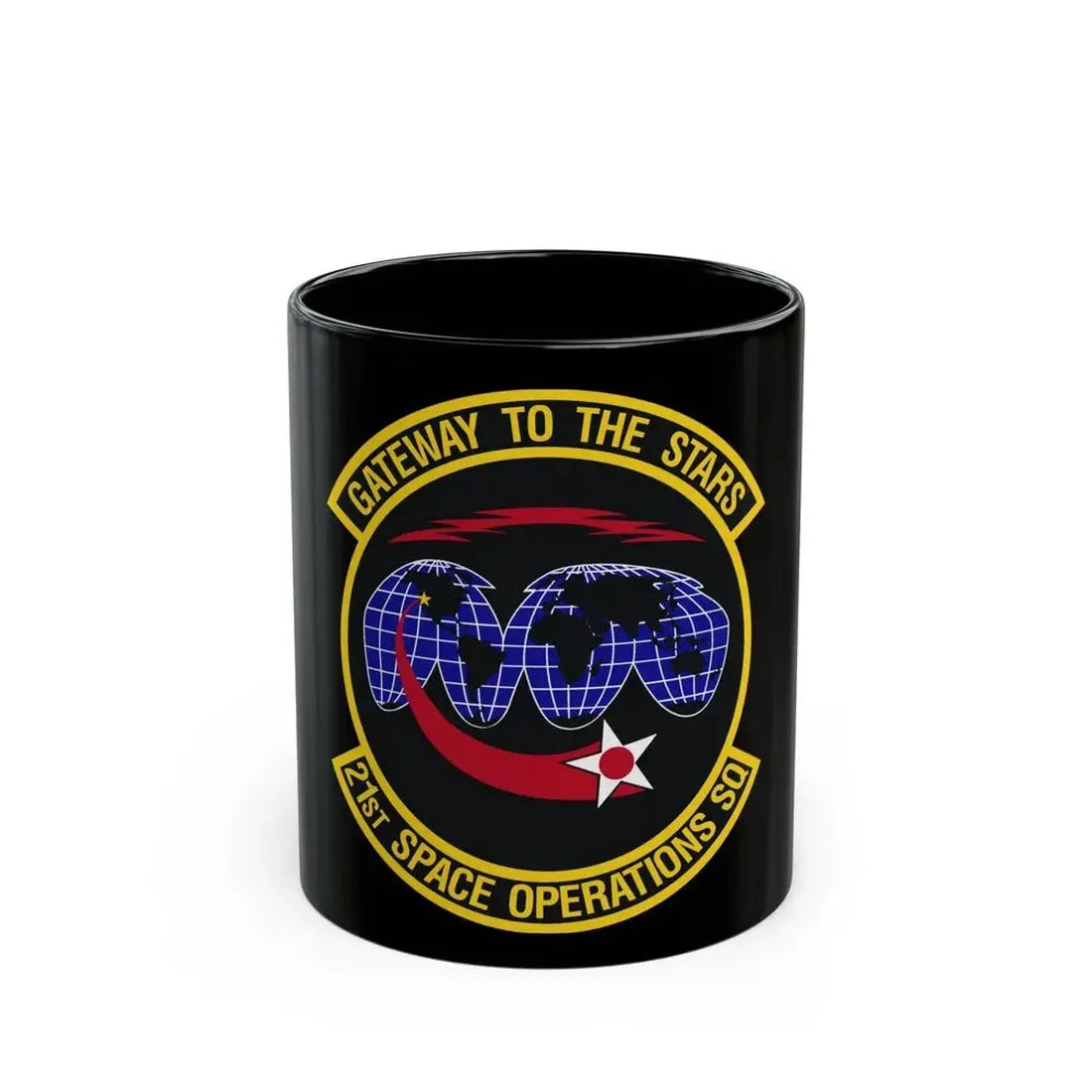 21st Space Operations Squadron (U.S. Air Force) Black Coffee Mug - Go Mug Yourself