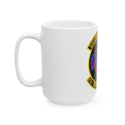 21st Space Operations Squadron (U.S. Air Force) White Coffee Mug - Go Mug Yourself