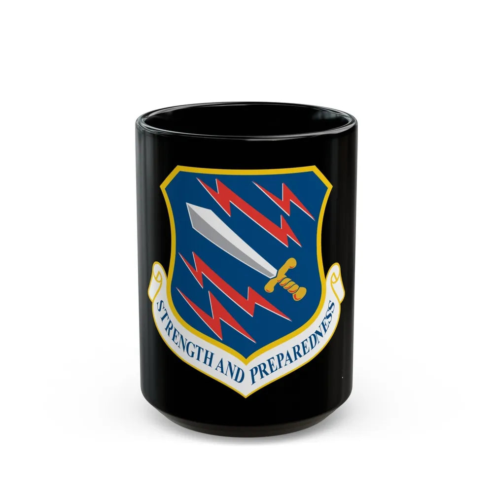 21st Space Wing (U.S. Air Force) Black Coffee Mug-15oz-Go Mug Yourself