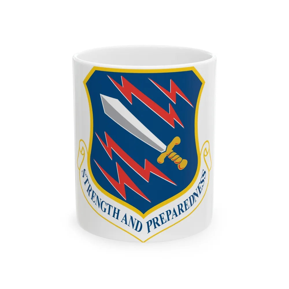 21st Space Wing (U.S. Air Force) White Coffee Mug-11oz-Go Mug Yourself