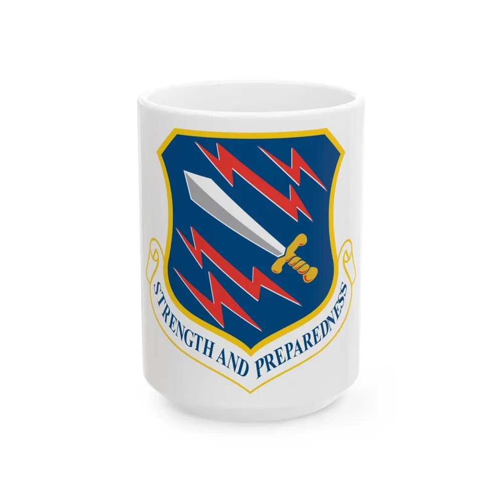 21st Space Wing (U.S. Air Force) White Coffee Mug-15oz-Go Mug Yourself