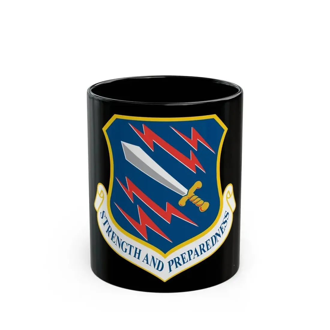 21st Space Wing (U.S. Air Force) Black Coffee Mug 11oz - Go Mug Yourself