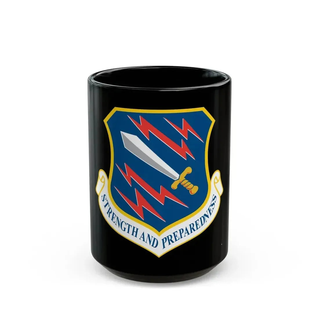 21st Space Wing (U.S. Air Force) Black Coffee Mug 15oz - Go Mug Yourself
