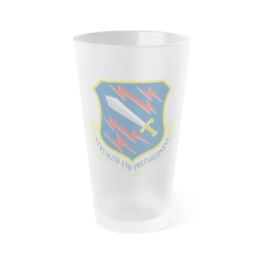 21st Space Wing (U.S. Air Force) Frosted Pint Glass 16oz Default Title - Go Mug Yourself