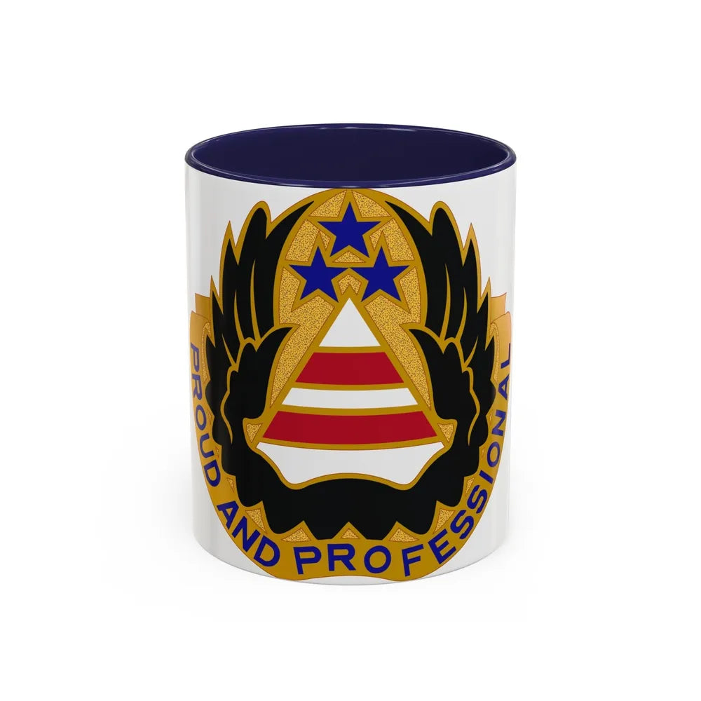 22 Aviation Battalion (U.S. Army) Accent Coffee Mug-11oz-Navy-Go Mug Yourself