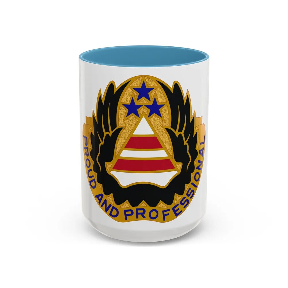 22 Aviation Battalion (U.S. Army) Accent Coffee Mug-15oz-Light Blue-Go Mug Yourself