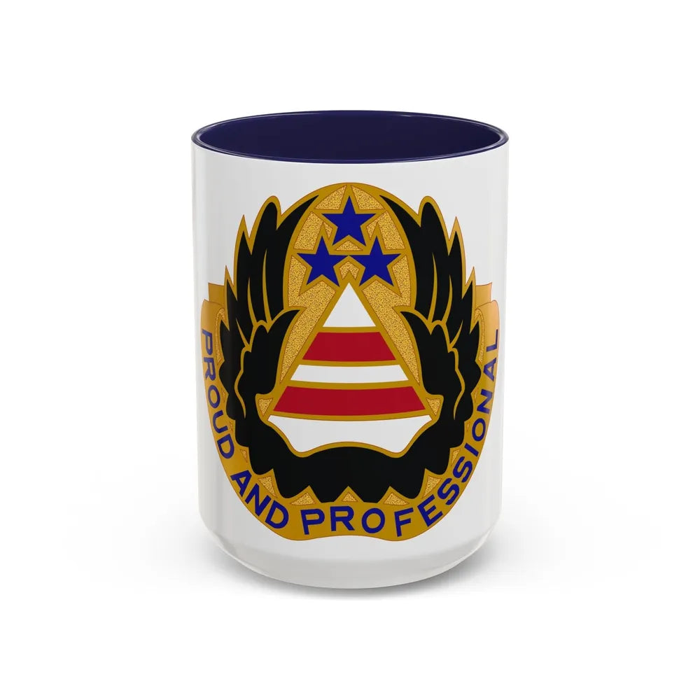 22 Aviation Battalion (U.S. Army) Accent Coffee Mug-15oz-Navy-Go Mug Yourself