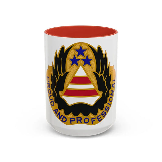 22 Aviation Battalion (U.S. Army) Accent Coffee Mug 15oz Red - Go Mug Yourself