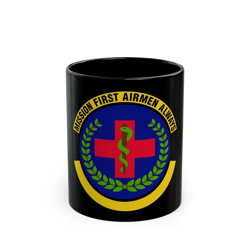 22 Healthcare Operations Squadron AMC (U.S. Air Force) Black Coffee Mug-11oz-Go Mug Yourself