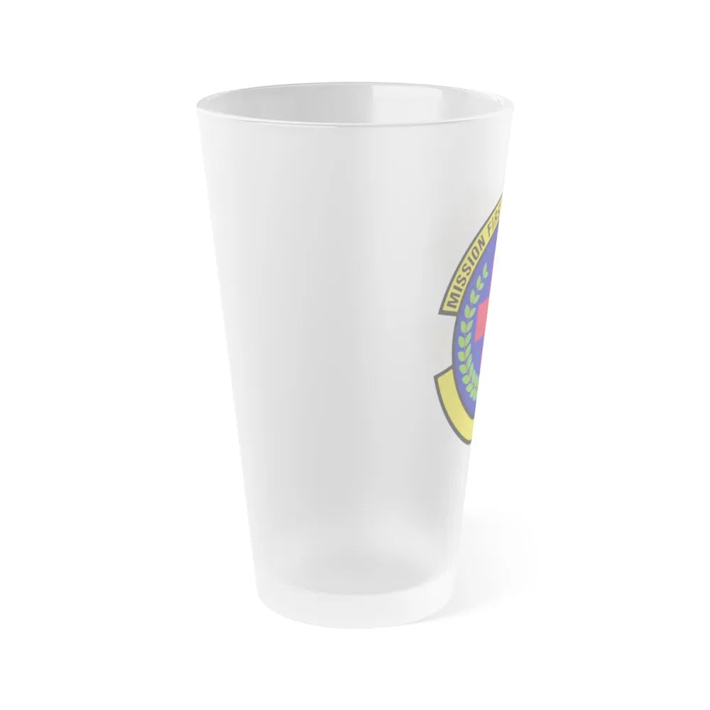 22 Healthcare Operations Squadron AMC (U.S. Air Force) Frosted Pint Glass 16oz-Go Mug Yourself