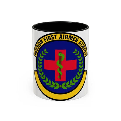 22 Healthcare Operations Squadron AMC (U.S. Air Force) Accent Coffee Mug 11oz Black - Go Mug Yourself