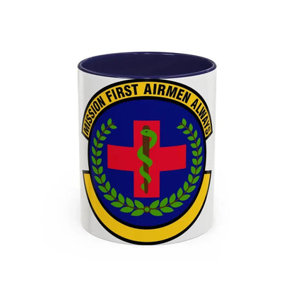 22 Healthcare Operations Squadron AMC (U.S. Air Force) Accent Coffee Mug 11oz Navy - Go Mug Yourself