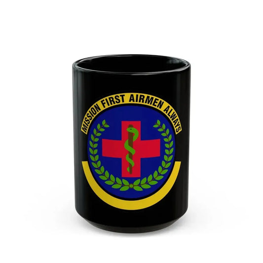 22 Healthcare Operations Squadron AMC (U.S. Air Force) Black Coffee Mug 15oz - Go Mug Yourself