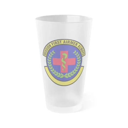 22 Healthcare Operations Squadron AMC (U.S. Air Force) Frosted Pint Glass 16oz 16oz Frosted - Go Mug Yourself