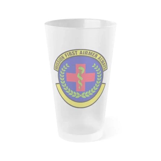22 Healthcare Operations Squadron AMC (U.S. Air Force) Frosted Pint Glass 16oz 16oz Frosted - Go Mug Yourself