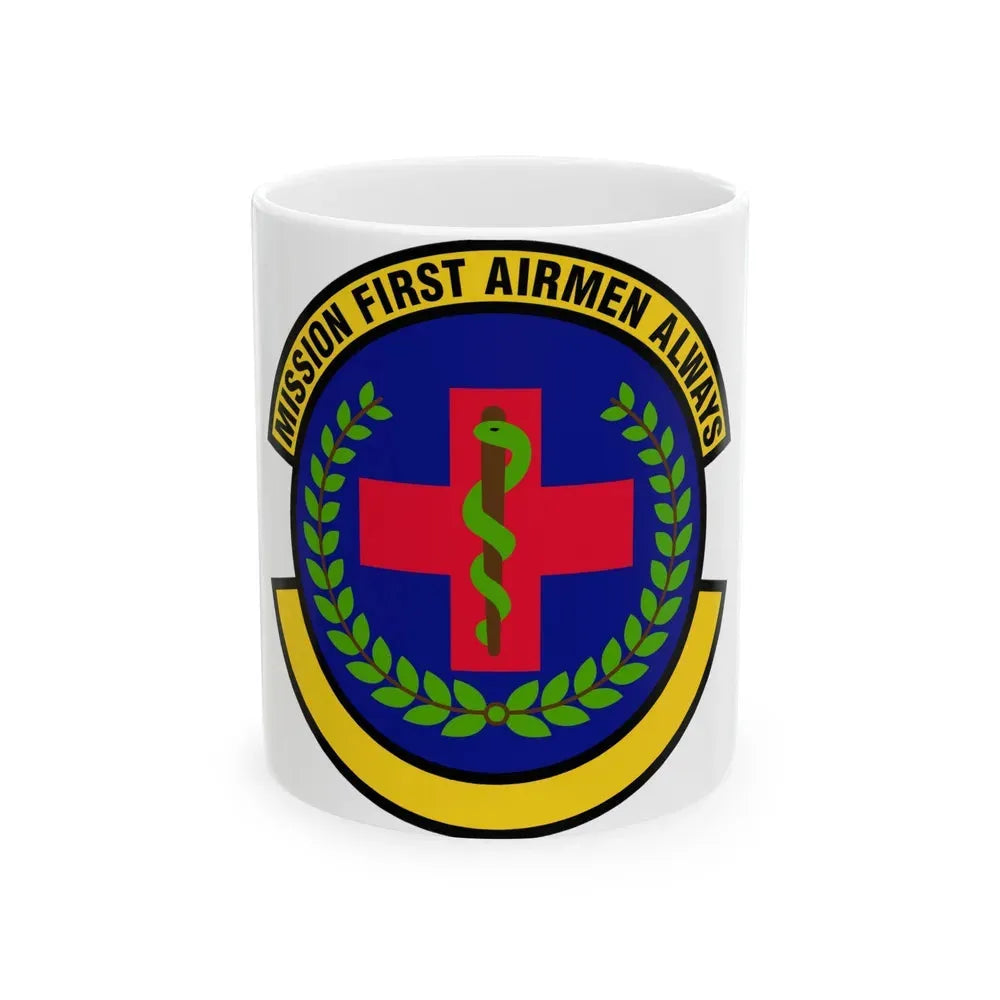 22 Healthcare Operations Squadron AMC (U.S. Air Force) White Coffee Mug 11oz - Go Mug Yourself