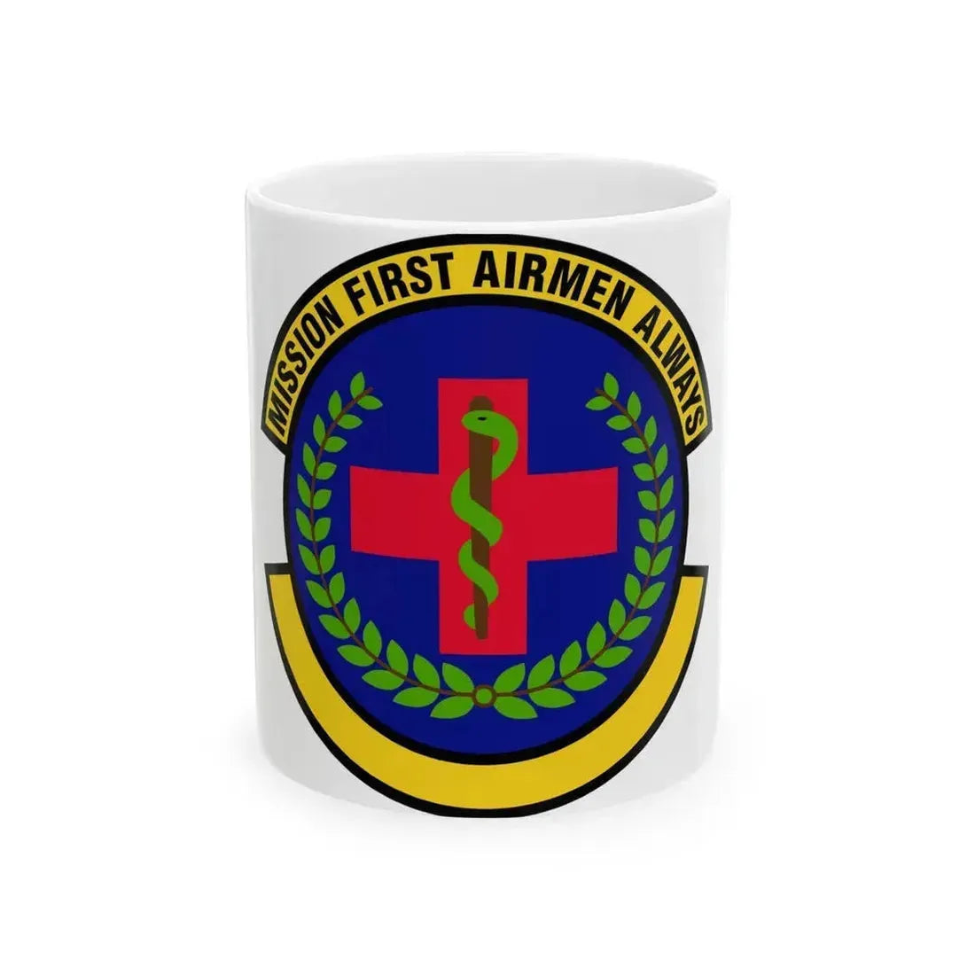 22 Healthcare Operations Squadron AMC (U.S. Air Force) White Coffee Mug 11oz - Go Mug Yourself