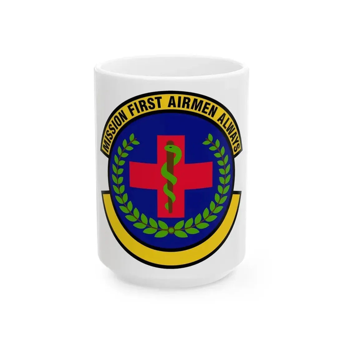 22 Healthcare Operations Squadron AMC (U.S. Air Force) White Coffee Mug 15oz - Go Mug Yourself