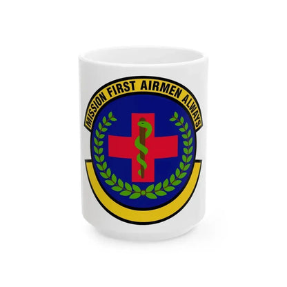 22 Healthcare Operations Squadron AMC (U.S. Air Force) White Coffee Mug 15oz - Go Mug Yourself