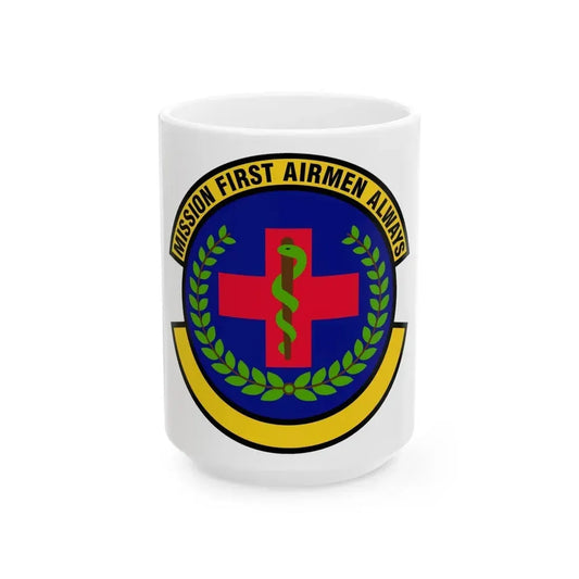 22 Healthcare Operations Squadron AMC (U.S. Air Force) White Coffee Mug 15oz - Go Mug Yourself