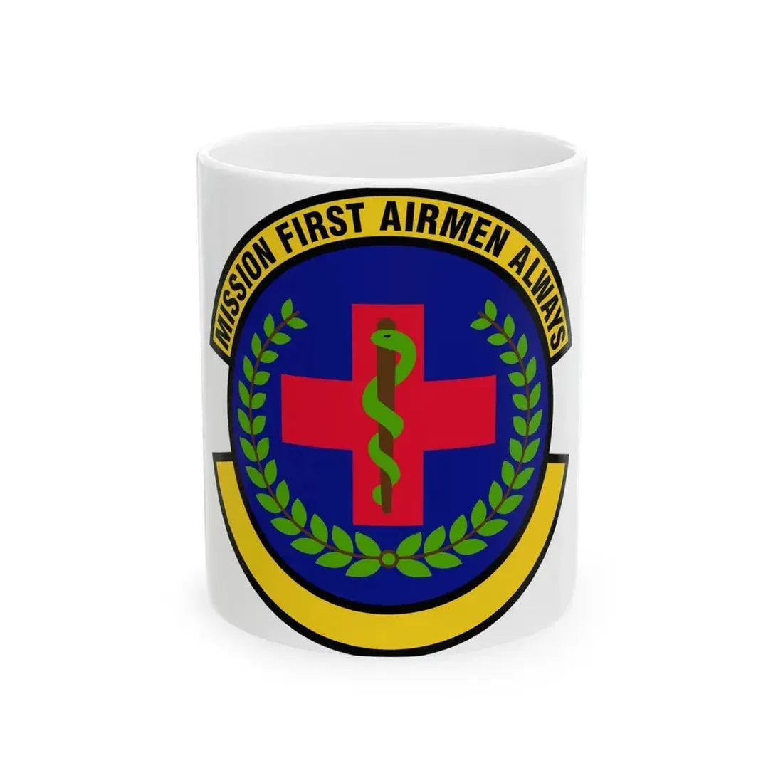 22 Healthcare Operations Squadron AMC (U.S. Air Force) White Coffee Mug - Go Mug Yourself