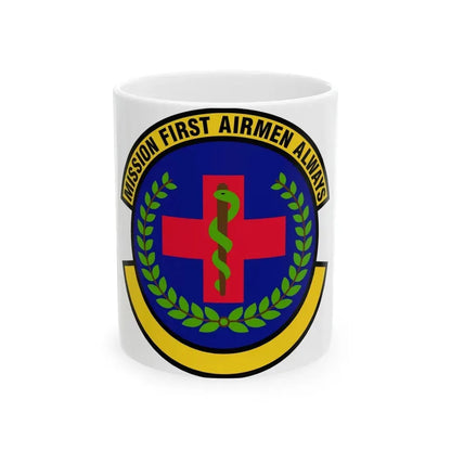 22 Healthcare Operations Squadron AMC (U.S. Air Force) White Coffee Mug - Go Mug Yourself