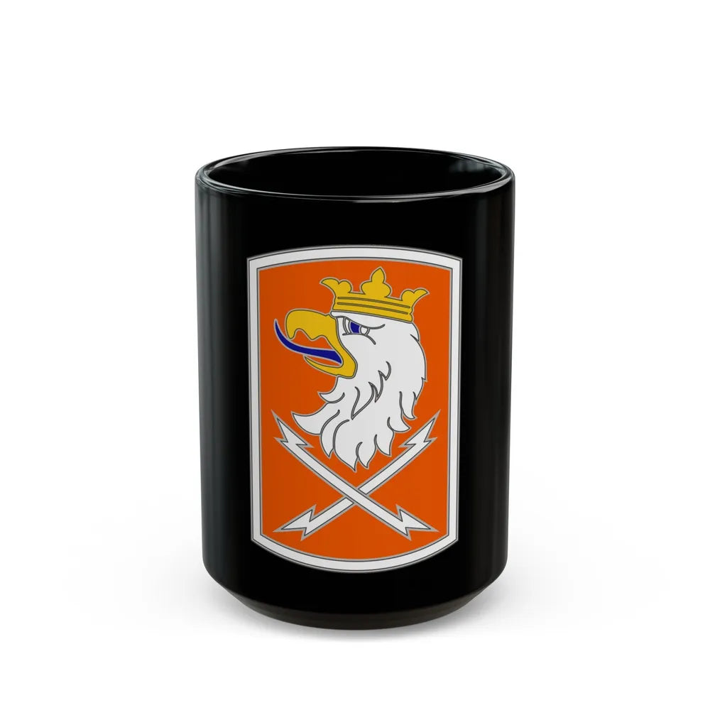 22 Signal Brigade 3 (U.S. Army) Black Coffee Mug-15oz-Go Mug Yourself