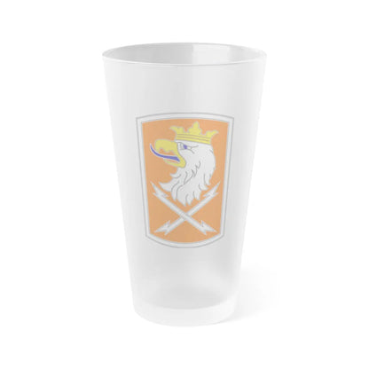 22 Signal Brigade 3 (U.S. Army) Frosted Pint Glass 16oz-Go Mug Yourself