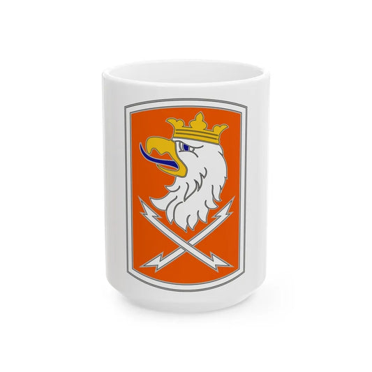 22 Signal Brigade 3 (U.S. Army) White Coffee Mug-15oz-Go Mug Yourself