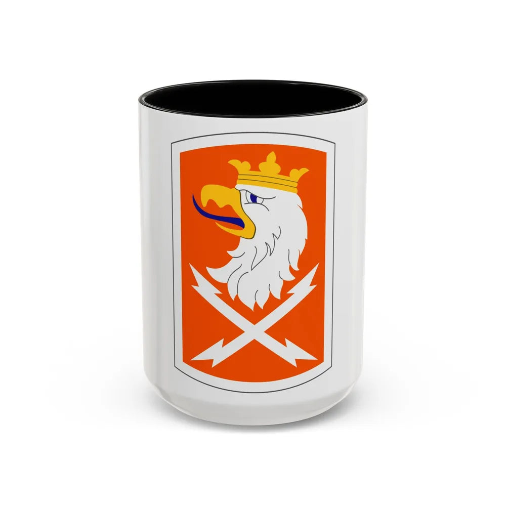 22 Signal Brigade (U.S. Army) Accent Coffee Mug-15oz-Black-Go Mug Yourself