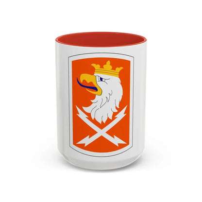 22 Signal Brigade (U.S. Army) Accent Coffee Mug-15oz-Red-Go Mug Yourself