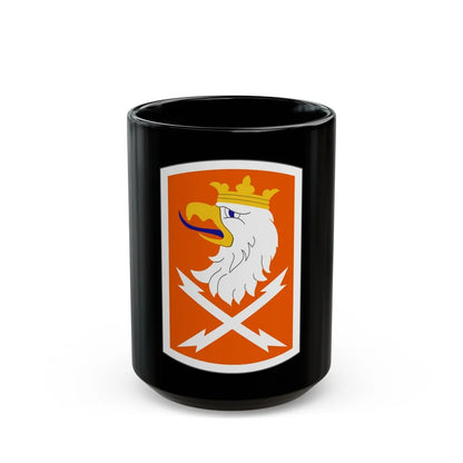 22 Signal Brigade (U.S. Army) Black Coffee Mug-15oz-Go Mug Yourself