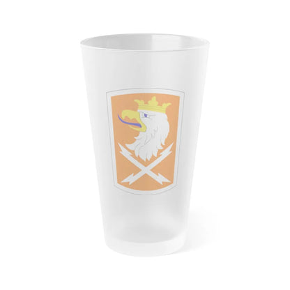 22 Signal Brigade (U.S. Army) Frosted Pint Glass 16oz-Go Mug Yourself