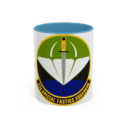 22 Special Tactics Sq AFSOC (U.S. Air Force) Accent Coffee Mug 11oz Light Blue - Go Mug Yourself