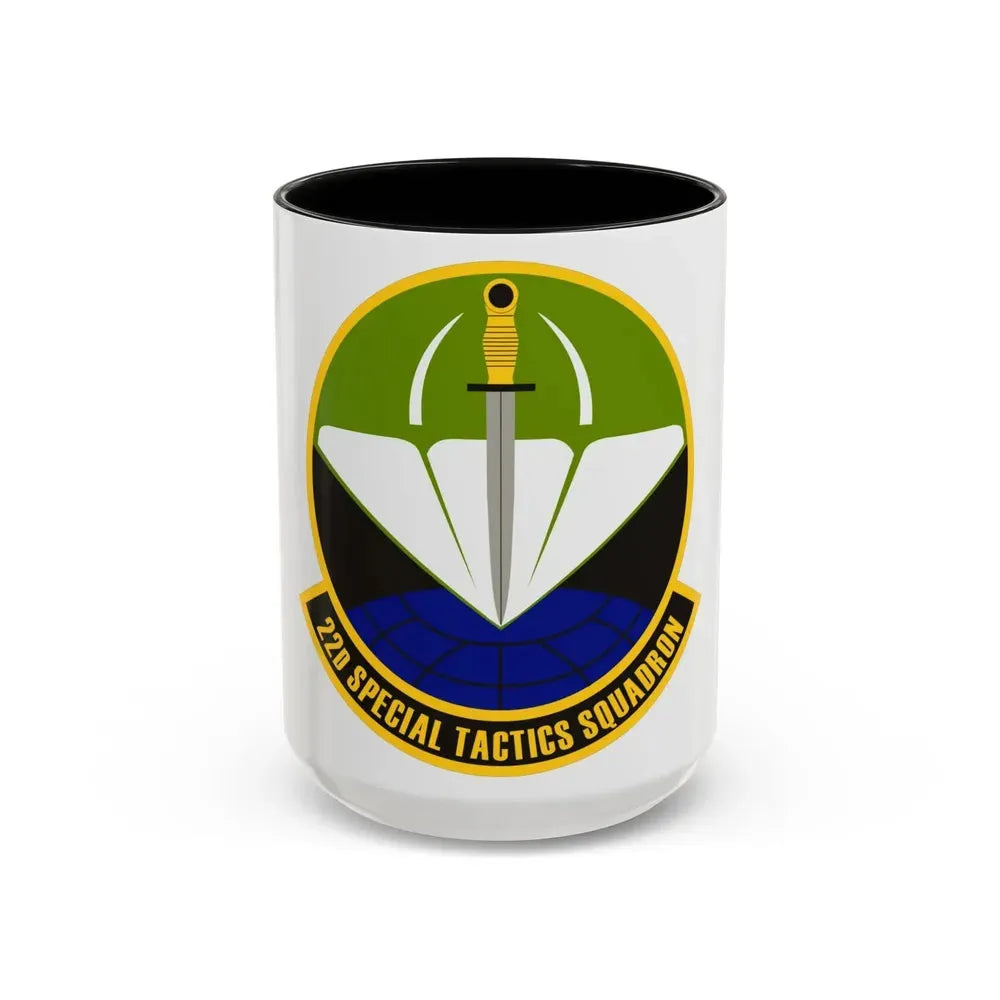 22 Special Tactics Sq AFSOC (U.S. Air Force) Accent Coffee Mug 15oz Black - Go Mug Yourself