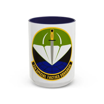 22 Special Tactics Sq AFSOC (U.S. Air Force) Accent Coffee Mug 15oz Navy - Go Mug Yourself