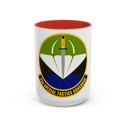 22 Special Tactics Sq AFSOC (U.S. Air Force) Accent Coffee Mug 15oz Red - Go Mug Yourself