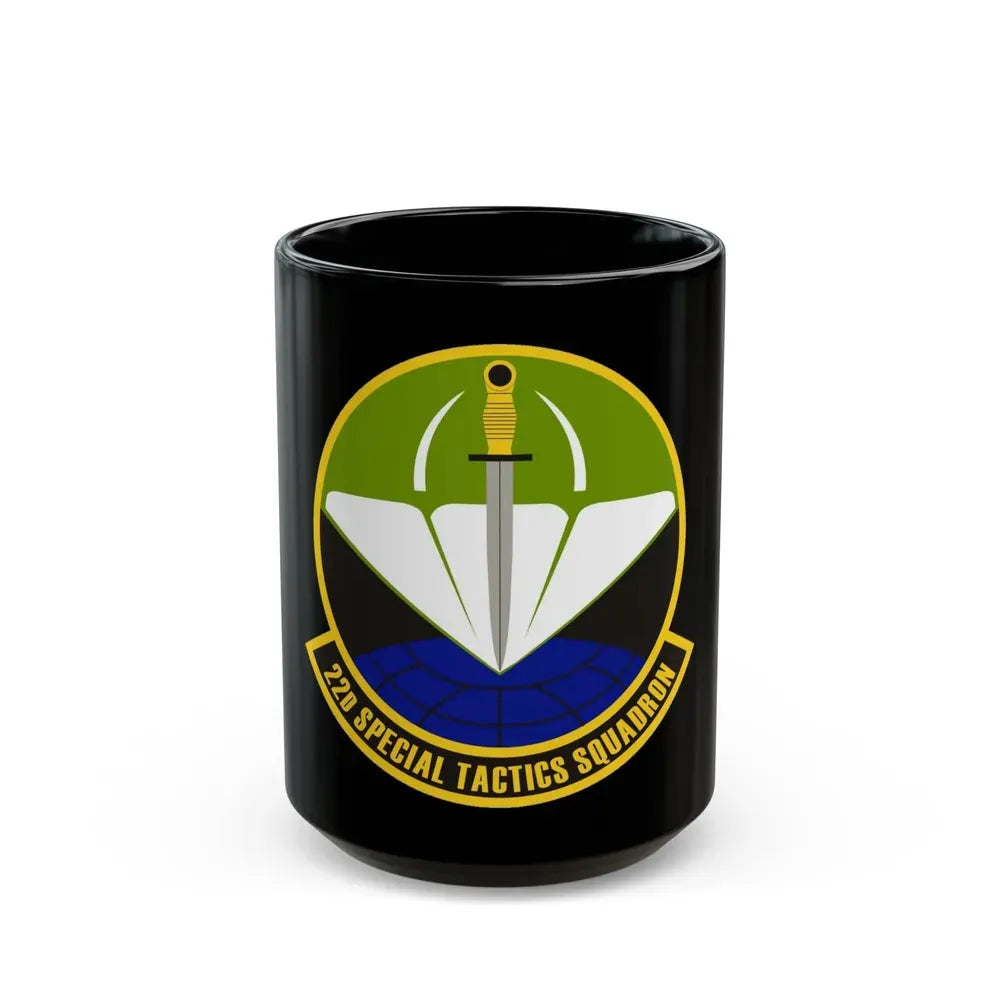 22 Special Tactics Sq AFSOC (U.S. Air Force) Black Coffee Mug 15oz - Go Mug Yourself