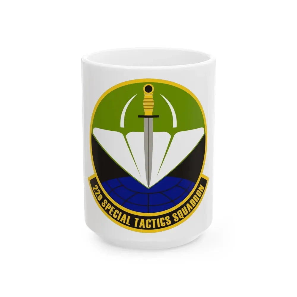 22 Special Tactics Sq AFSOC (U.S. Air Force) White Coffee Mug 15oz - Go Mug Yourself
