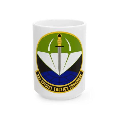 22 Special Tactics Sq AFSOC (U.S. Air Force) White Coffee Mug 15oz - Go Mug Yourself