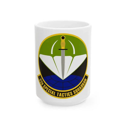 22 Special Tactics Sq AFSOC (U.S. Air Force) White Coffee Mug 15oz - Go Mug Yourself