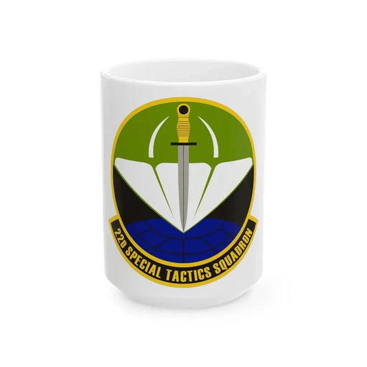 22 Special Tactics Sq AFSOC (U.S. Air Force) White Coffee Mug 15oz - Go Mug Yourself