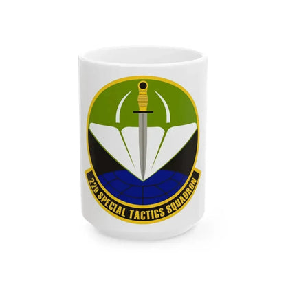 22 Special Tactics Sq AFSOC (U.S. Air Force) White Coffee Mug 15oz - Go Mug Yourself