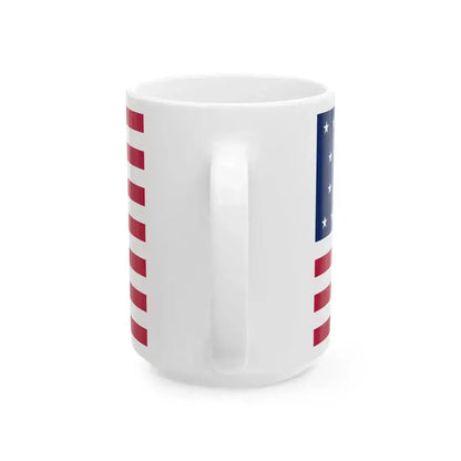 22 Star US Flag Unofficial (United States) White Coffee Mug - Go Mug Yourself