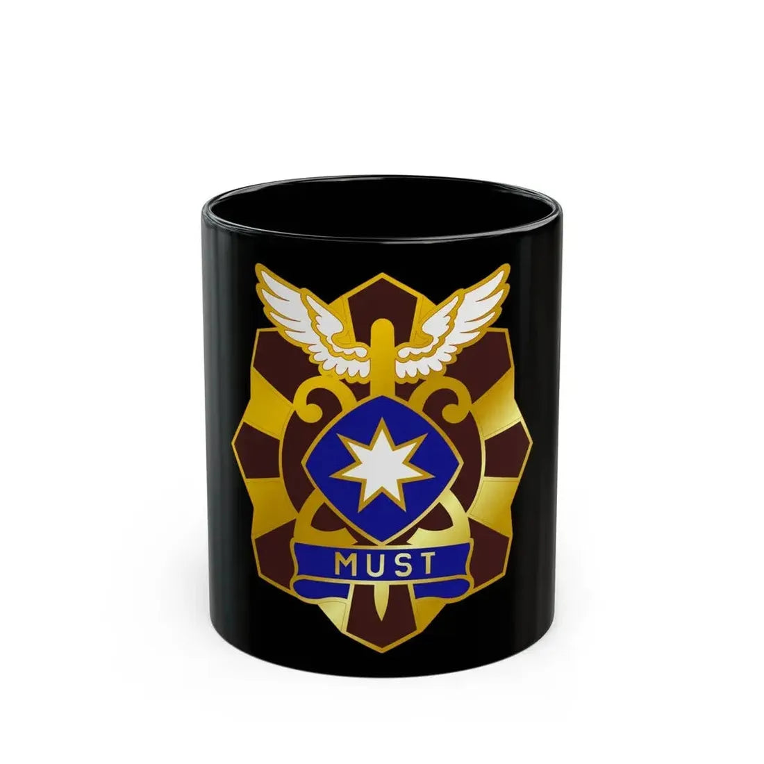 22 Surgical Hospital (U.S. Army) Black Coffee Mug 11oz - Go Mug Yourself